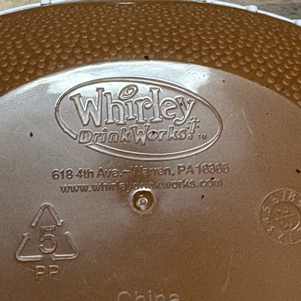 Whirley Drink works! Tampa Bay Buccaneers football shaped plastic bowls lot of 2
